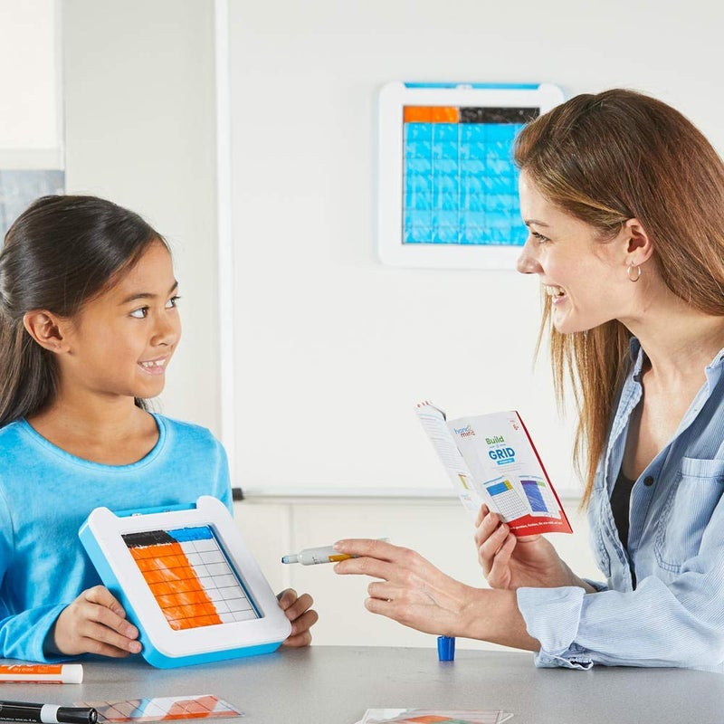 hand2mind Build-A-Grid, Dry Erase Multiplication, 3rd Grade Math, Multiplication Manipulatives, Fraction Manipulatives, Multiplication Game, Montessori Math, Homeschool Supplies (Set of 1) - Image 4